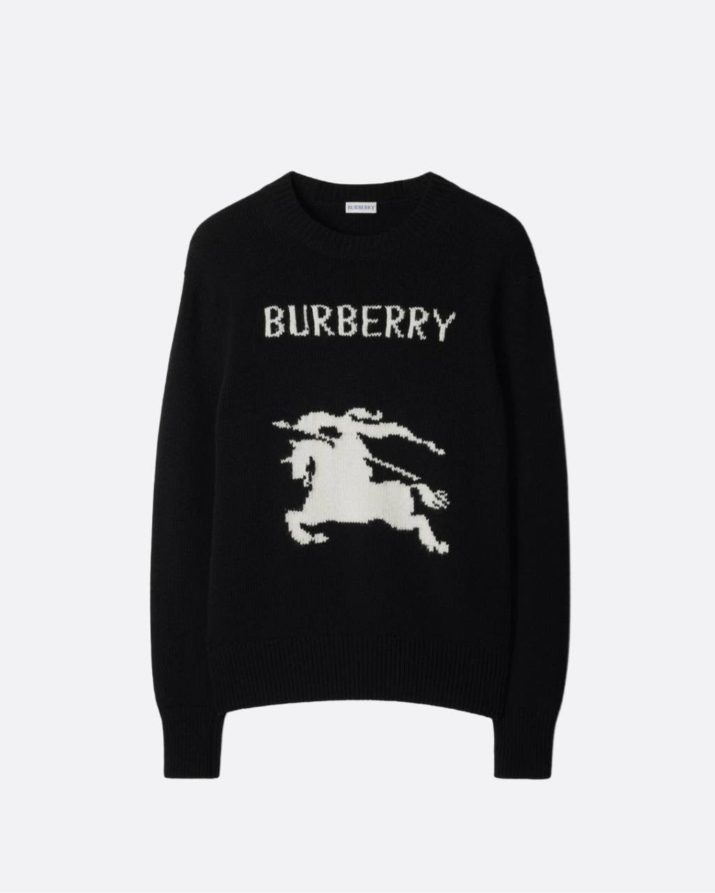 Pull Burberry - noir/blanc